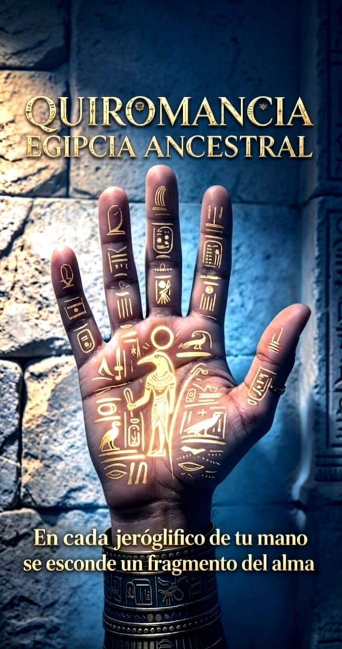 Quiromancia Egipcia Ancestral - La mano como mapa del alma